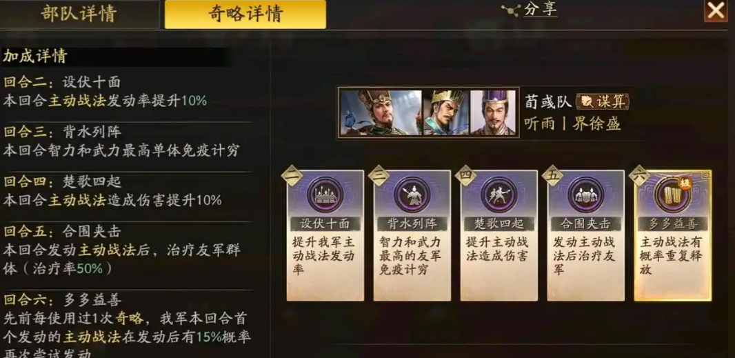 三国志战略版荀攸有什么用 荀攸:辅助型谋略武将,主动战法相性极佳
